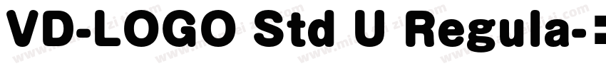VD-LOGO Std U Regula字体转换